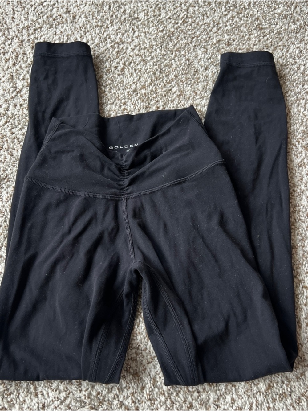Aritzia golden scrunch leggings 00